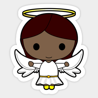 Kawaii Angel Girl of Color Sticker